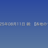 2025年08月11日 朝: 【各地のライブ映像】熊本 玉名 長洲町に大雨特別警報に関する詳細分析