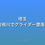 埼玉 熊谷 利根川でグライダー墜落の話題