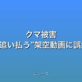 クマ被害 きょうも相次ぐ “追い払う”架空動画に誤解の懸念もの話題