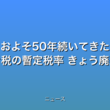 およそ50年続いてきた ガソリン税の暫定税率 きょう廃止の話題