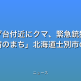 ジャンプ台付近にクマ、緊急銃猟で駆除 合宿のまち北海道士別市の話題