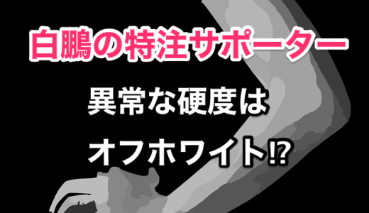 【白鵬の特注サポーター】異常な硬度はオフホワイト⁉︎