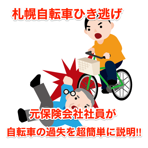 札幌自転車ひき逃げ 元保険会社社員が自転車の 過失 を超簡単に説明 空手ヲタと人間は共存できる