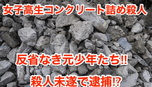 【女子高生コンクリート詰め殺人】反省なき元少年たち‼︎殺人未遂で逮捕⁉︎