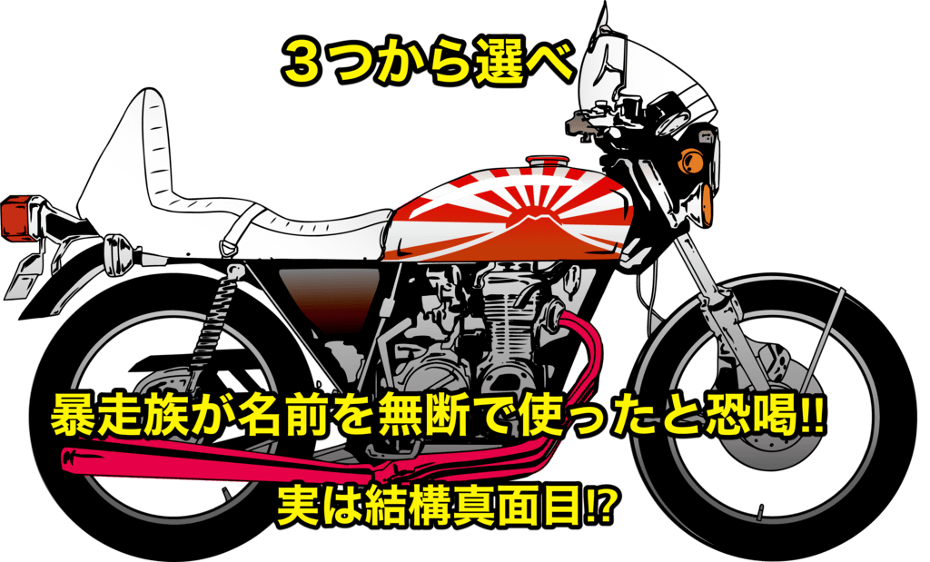 ３つから選べ 暴走族が名前を無断で使ったと恐喝 実は結構真面目 空手ヲタと人間は共存できる